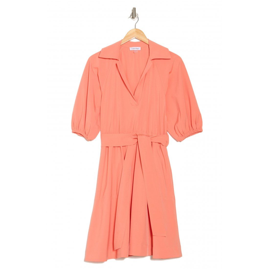 Calvin klein - Robe chemise 'Puff Sleeve A-Line' pour Femmes