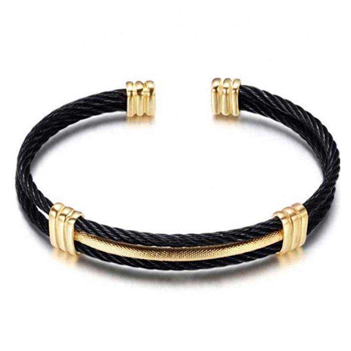 Stephen oliver - Bangle 'Cable Cuff' pour Hommes