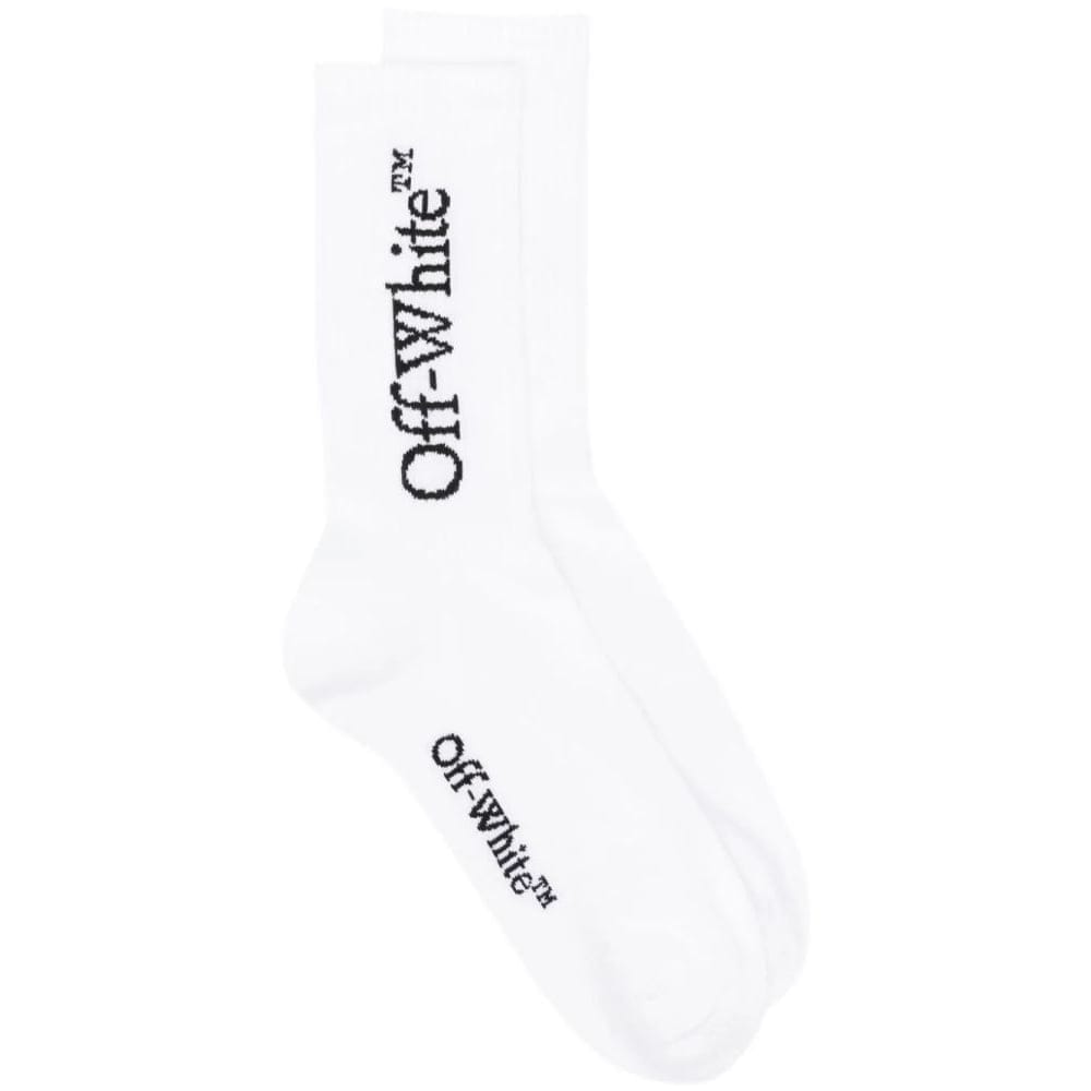 Off-White - Chausettes 'Bookish Logo-Intarsia' pour Hommes