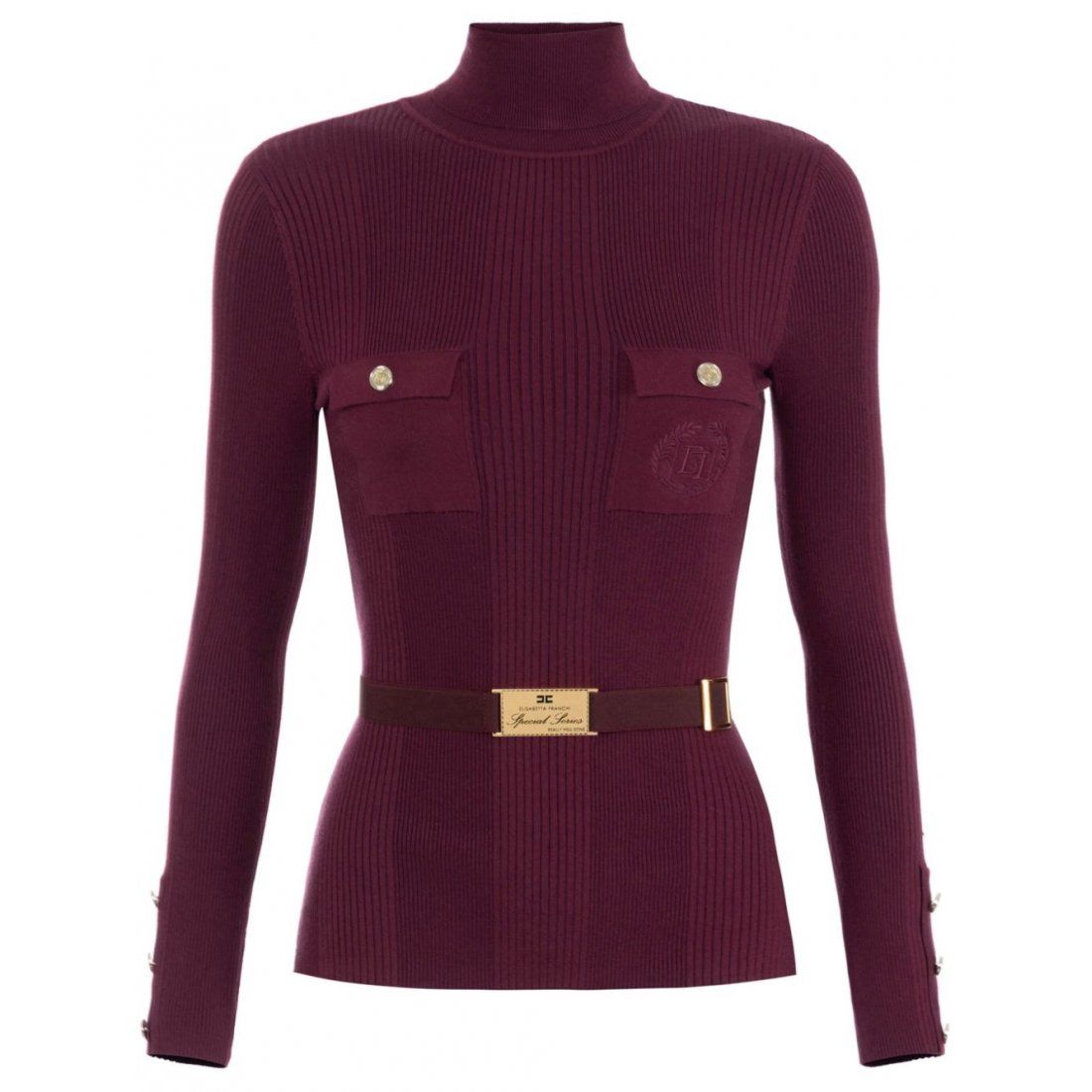 Elisabetta franchi - Pull 'Logo-Embroidered' pour Femmes