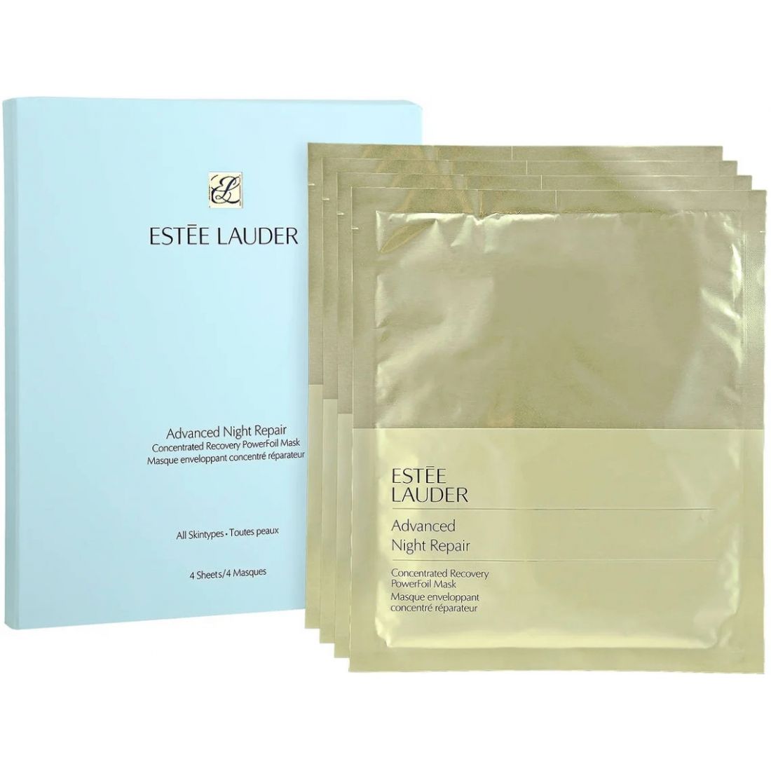 Estée Lauder - Masque en feuille 'Advanced Night Repair Concentrated Recovery Powerfoil' - 4 Pièces