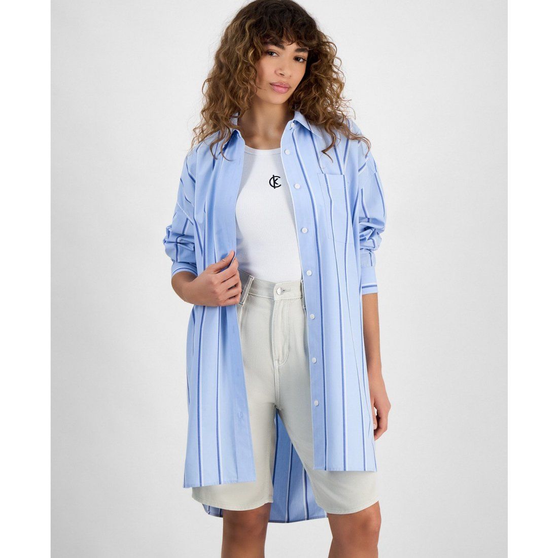 Calvin klein jeans - Femmes's 'Striped Relaxed' Chemise
