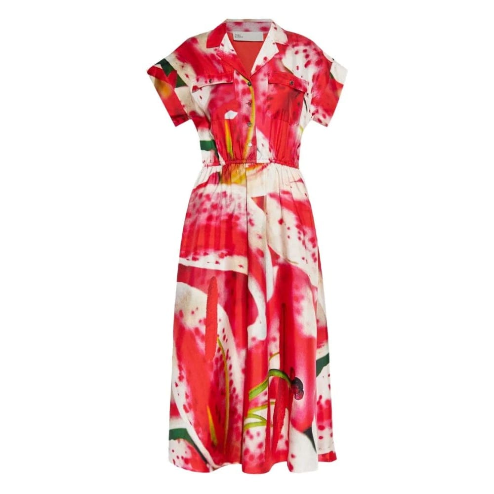 Tory burch - Robe Midi 'Graphic-Print' pour Femmes