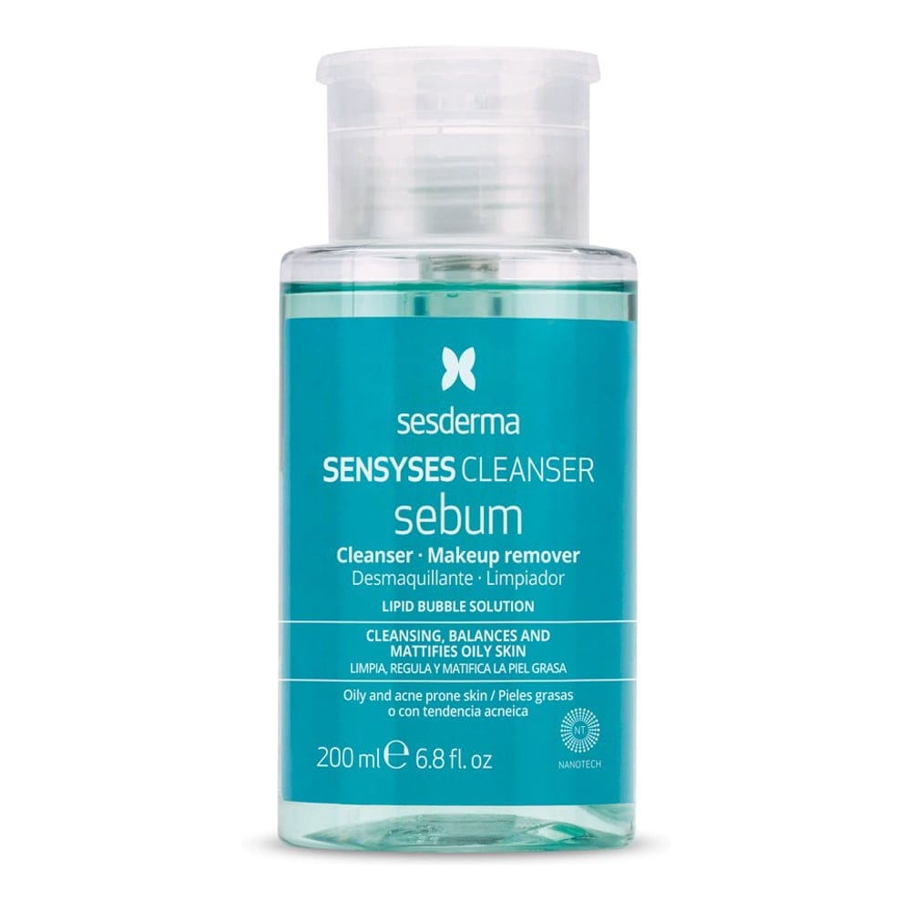 Sesderma - Nettoyant & Démaquillant 'Sensyses Sebum' - Peau grasse, Peau sujette à l'acné, 200 ml