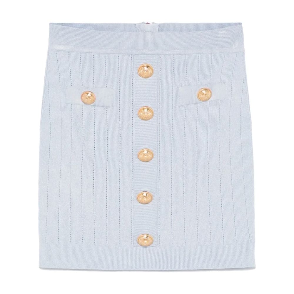 Balmain - Mini Jupe 'Coin-Buttons Detailed' pour Femmes