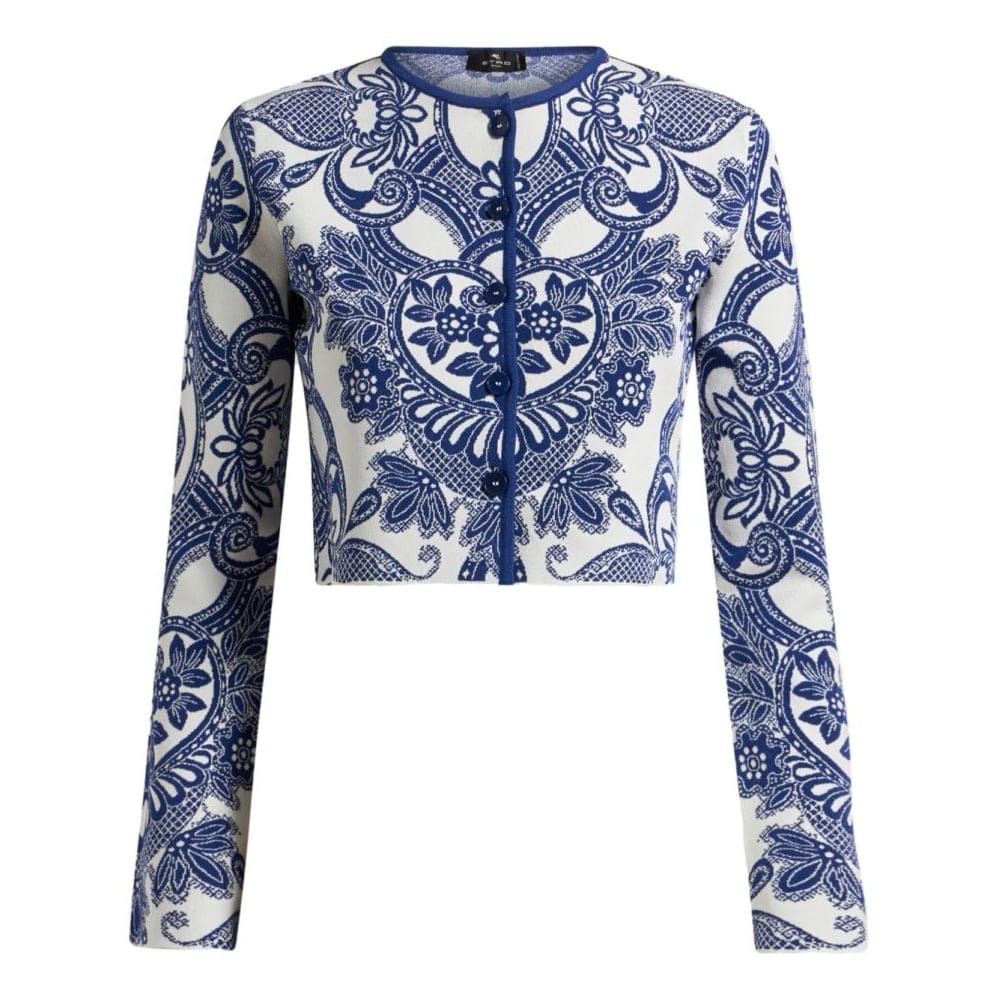 Etro - Cardigan 'Paisley-Intarsia' pour Femmes