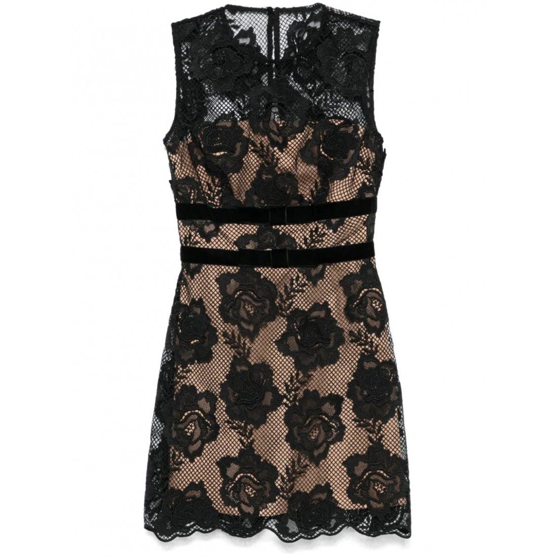 Self portrait - Robe mini 'Bow-Detail Lace' pour Femmes