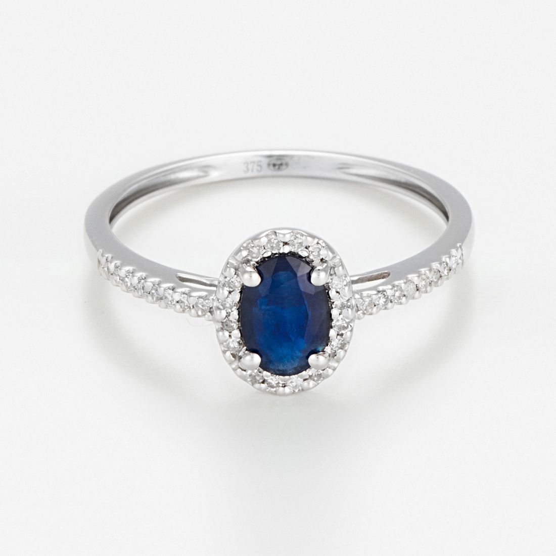 Comptoir du Diamant - Bague 'Royal Blue' pour Femmes