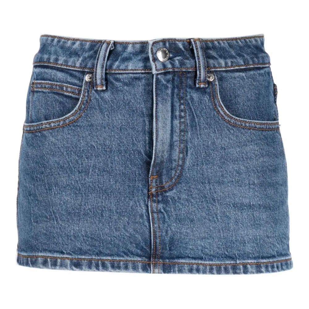 Alexander wang - Skort 'Mid-Rise Denim' pour Femmes