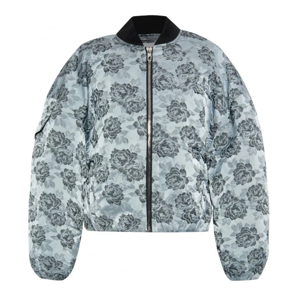 Ganni - Blouson bomber 'Floral-Pattern' pour Femmes