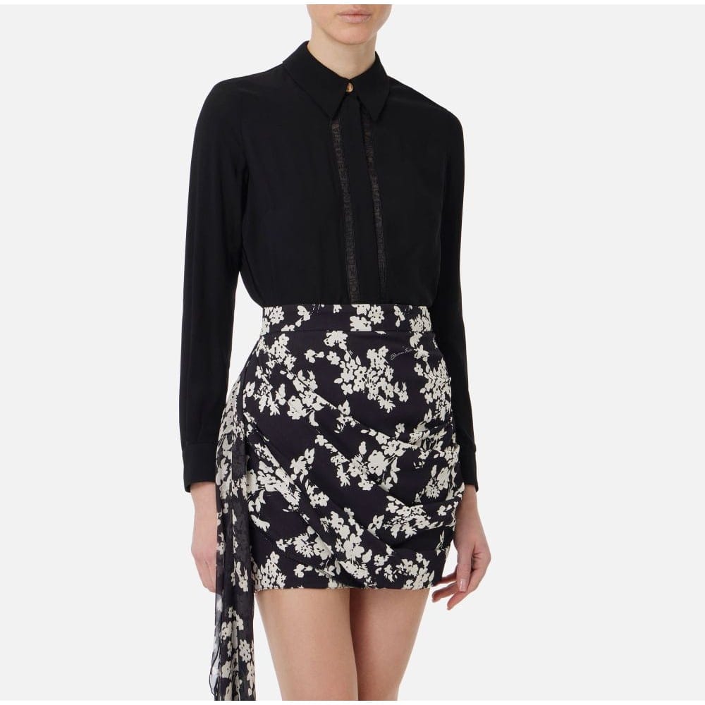 Elisabetta franchi - Blouse à manches longues 'Lettering Bands' pour Femmes