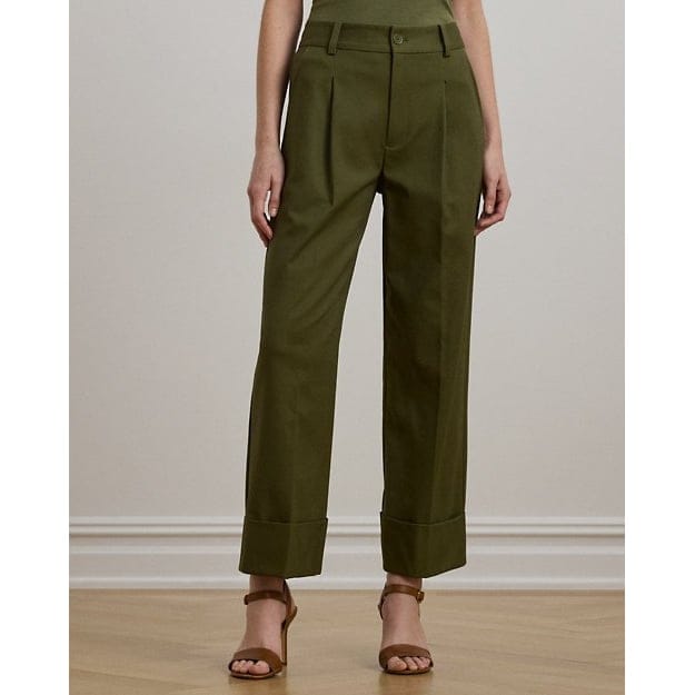Lauren ralph lauren - "'Double-Faced Stretch Cotton Ankle Pant' pour Femmes"