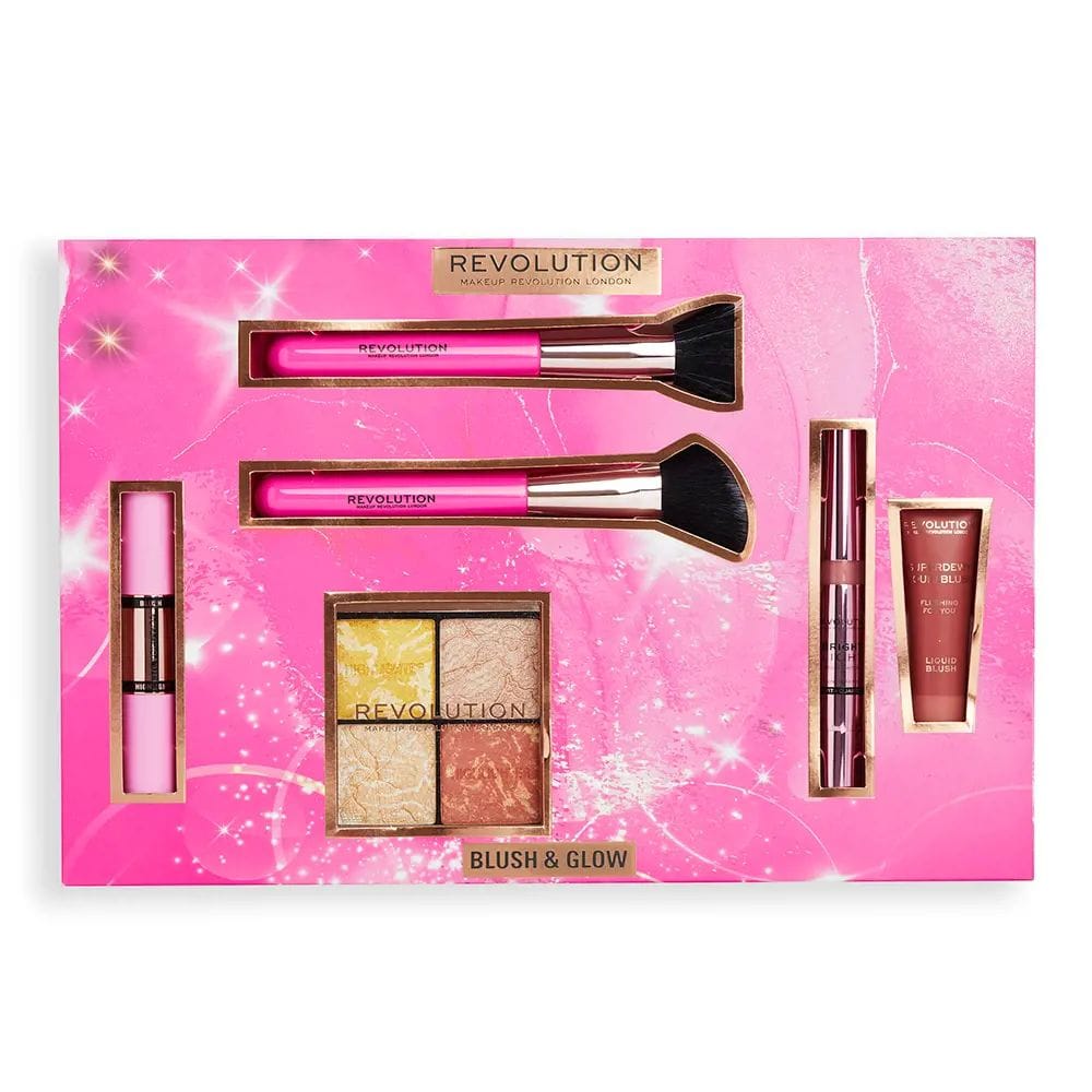 Revolution make up - Set de maquillage 'Blush & Glow' - 6 Pièces