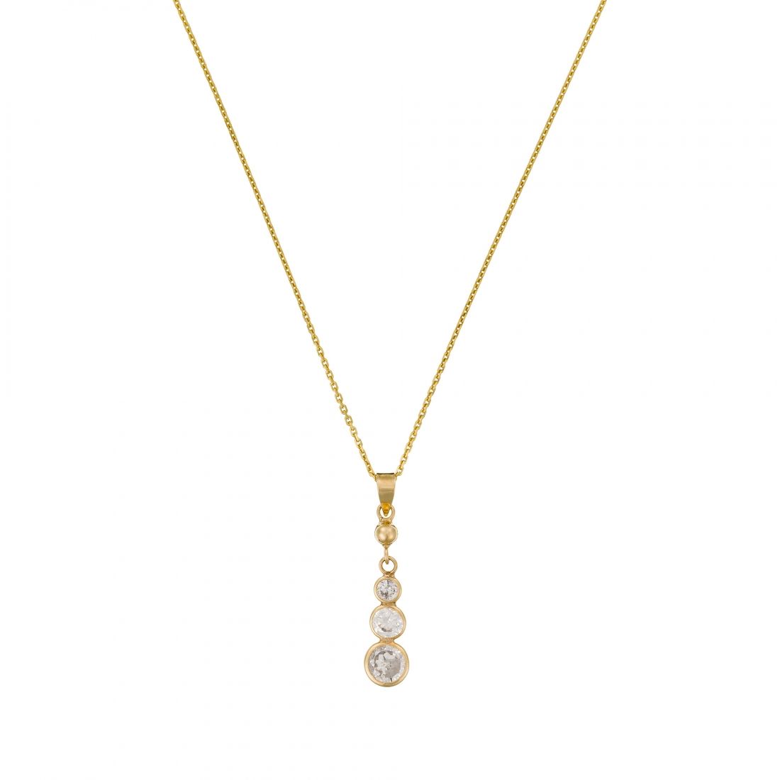 Or éclat - Pendentif 'Brillants Pendants' pour Femmes