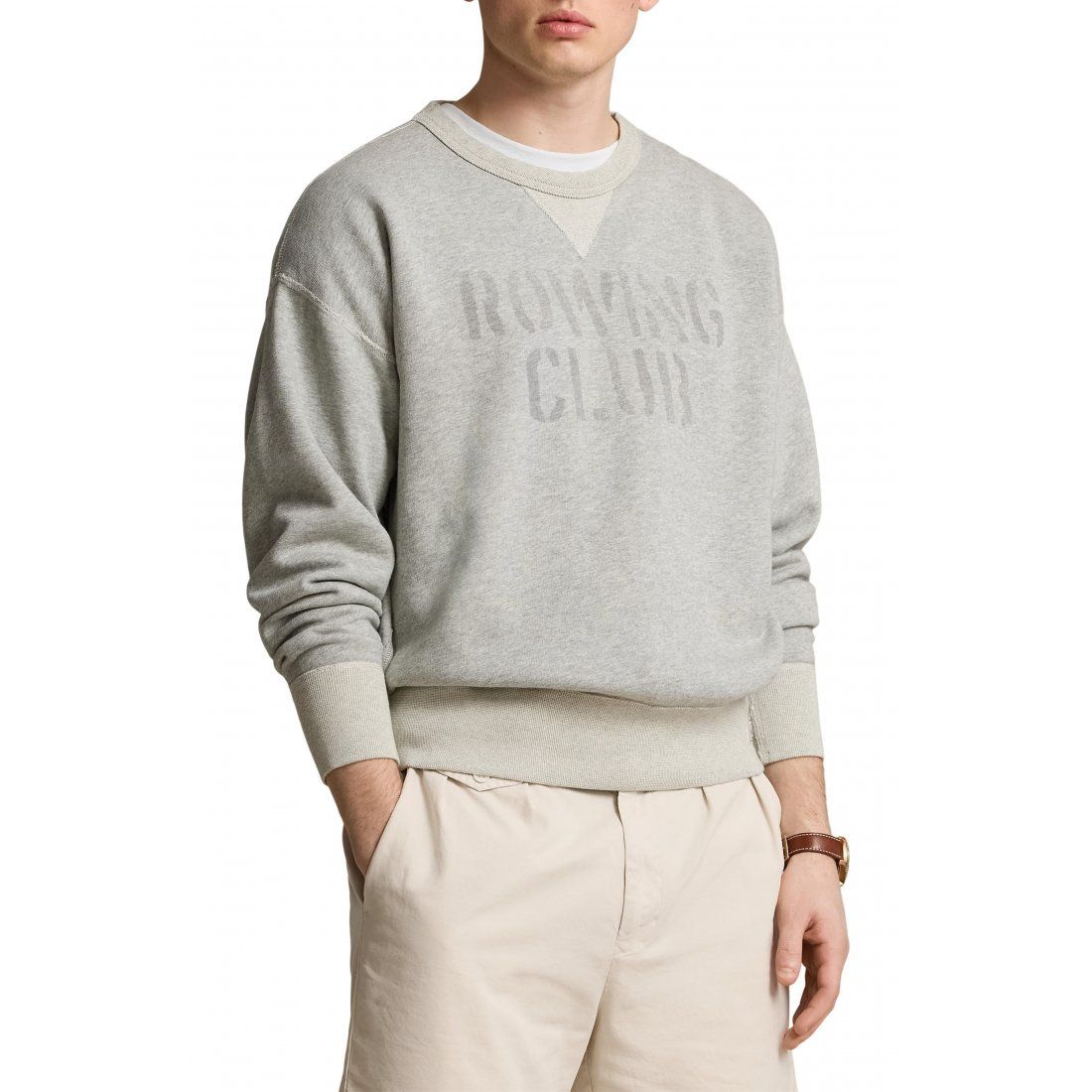 Polo ralph lauren - 'Logo Cotton Fleece Crewneck Sweatshirt' pour Hommes