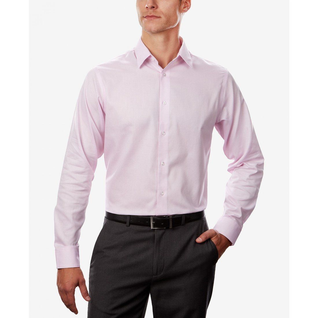 Calvin klein - 'Steel+ Regular Non-Iron Stretch Performance Dress Shirt' pour Hommes