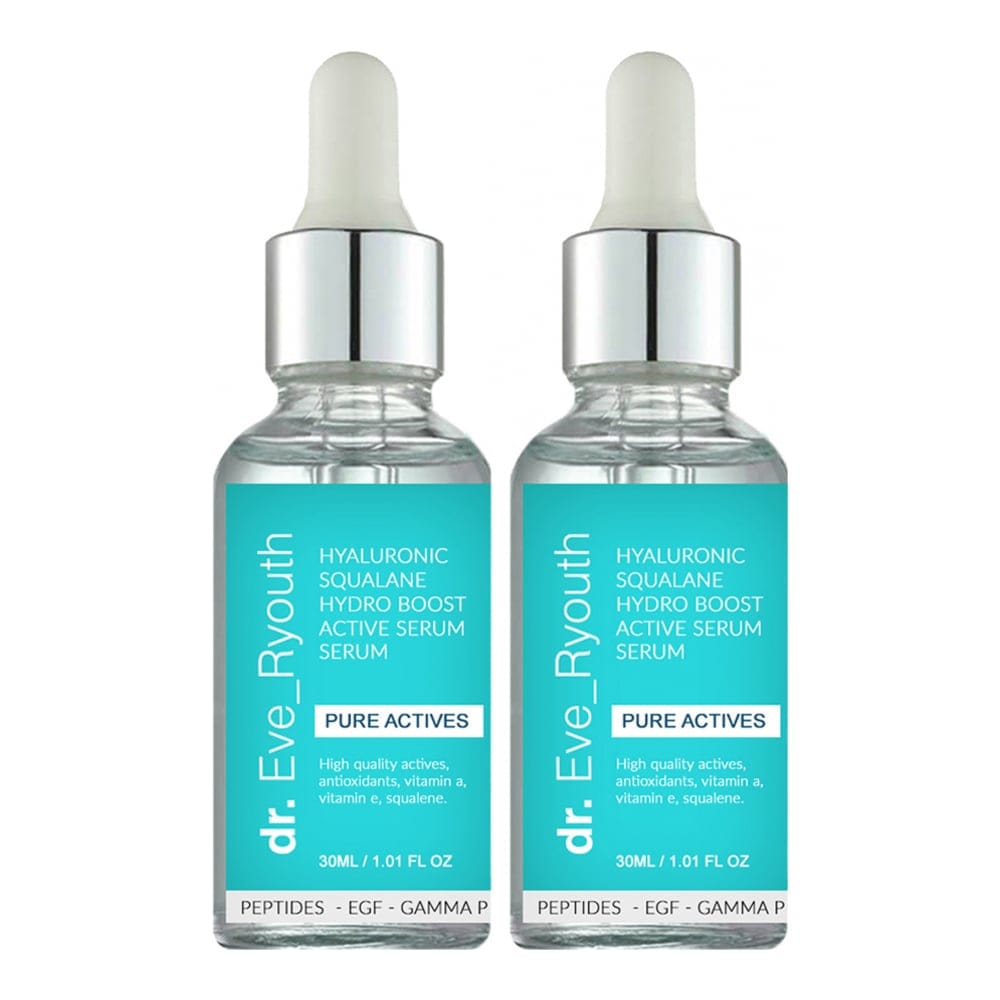 Dr. eve_ryouth - Set de sérum 'Hyaluronic Acid Squalane Hydro Boost Active' - 30 ml, 2 Pièces