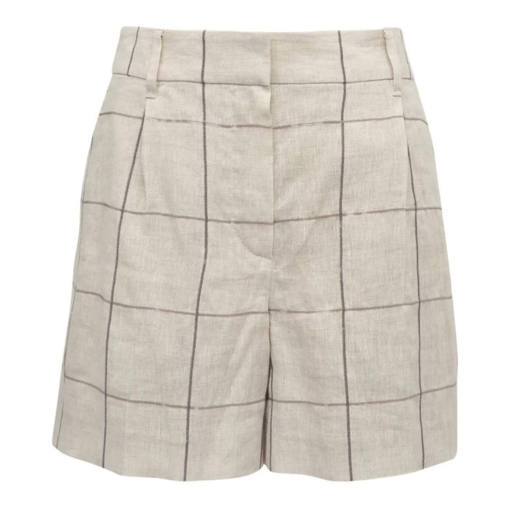 Brunello cucinelli - Short 'Plaid' pour Femmes