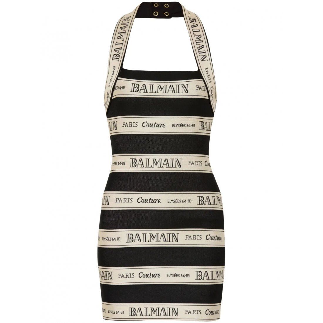 Balmain - Robe mini 'Logo-Jacquard' pour Femmes