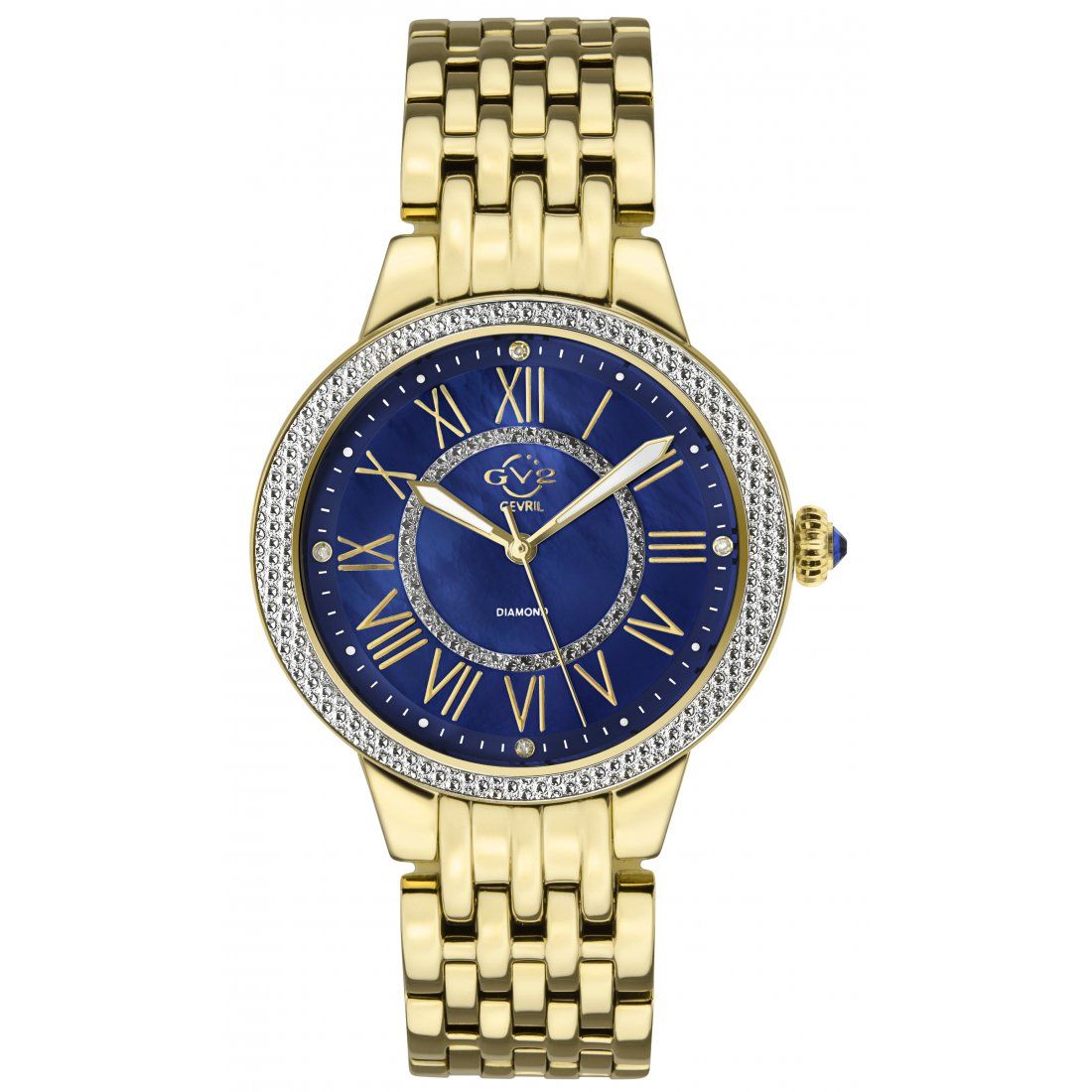 Gevril - Women's Astor II Blue MOP Dial Watch