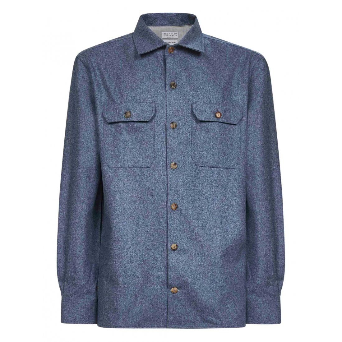 Brunello cucinelli - Chemise 'Patch-Pocket Buttoned' pour Hommes
