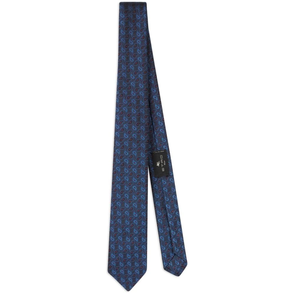Etro - Cravate 'Paisley-Embroidered' pour Hommes