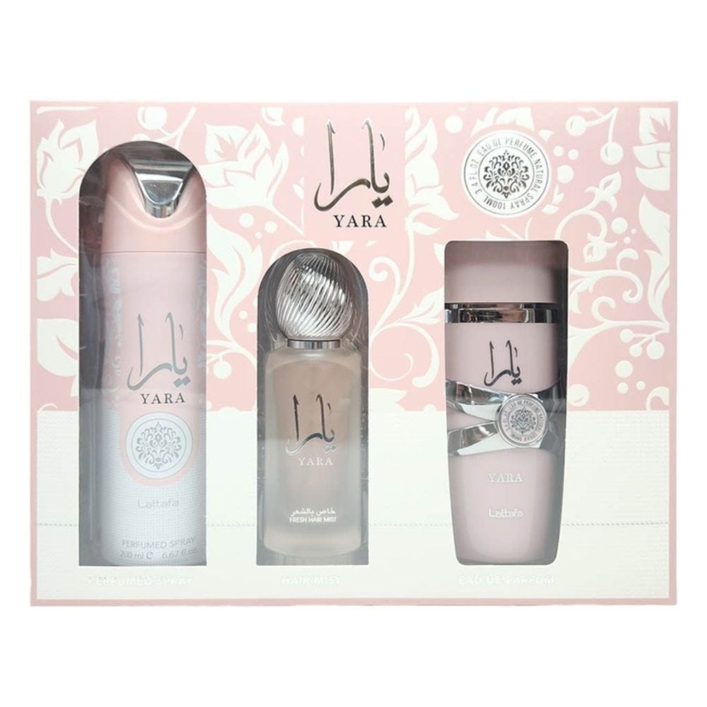 Lattafa perfumes - Coffret de parfum 'Yara' - 3 Pièces
