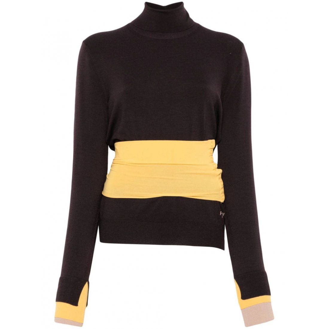 Fendi - Pull à col roulé 'Asymmetric' pour Femmes