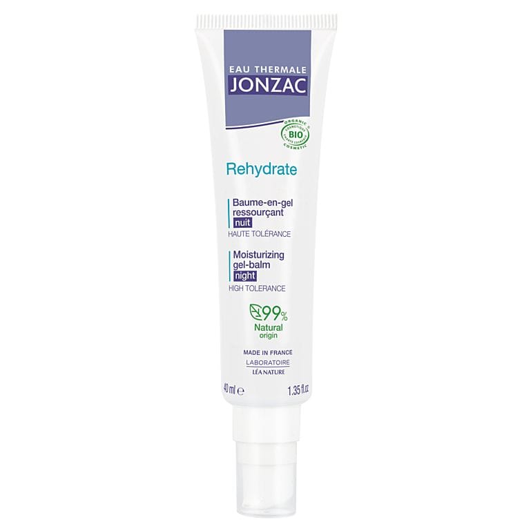 Jonzac - Baume-en-gel 'Rehydrate+ H2O Booster Nuit Bio' - Peau déshydratée, Peaux sensibles, 40 ml
