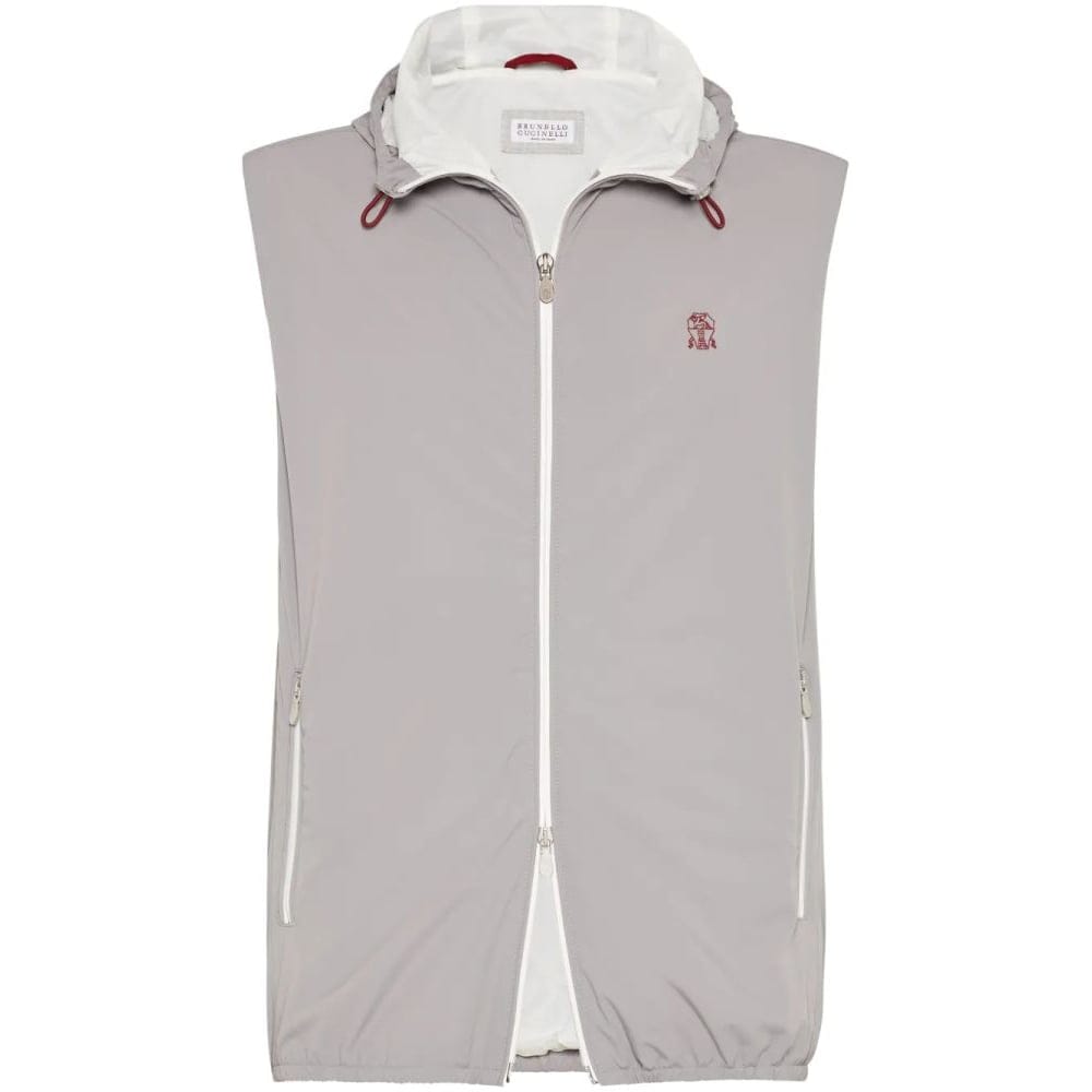 Brunello cucinelli - Gilet 'Embroidered Logo' pour Hommes
