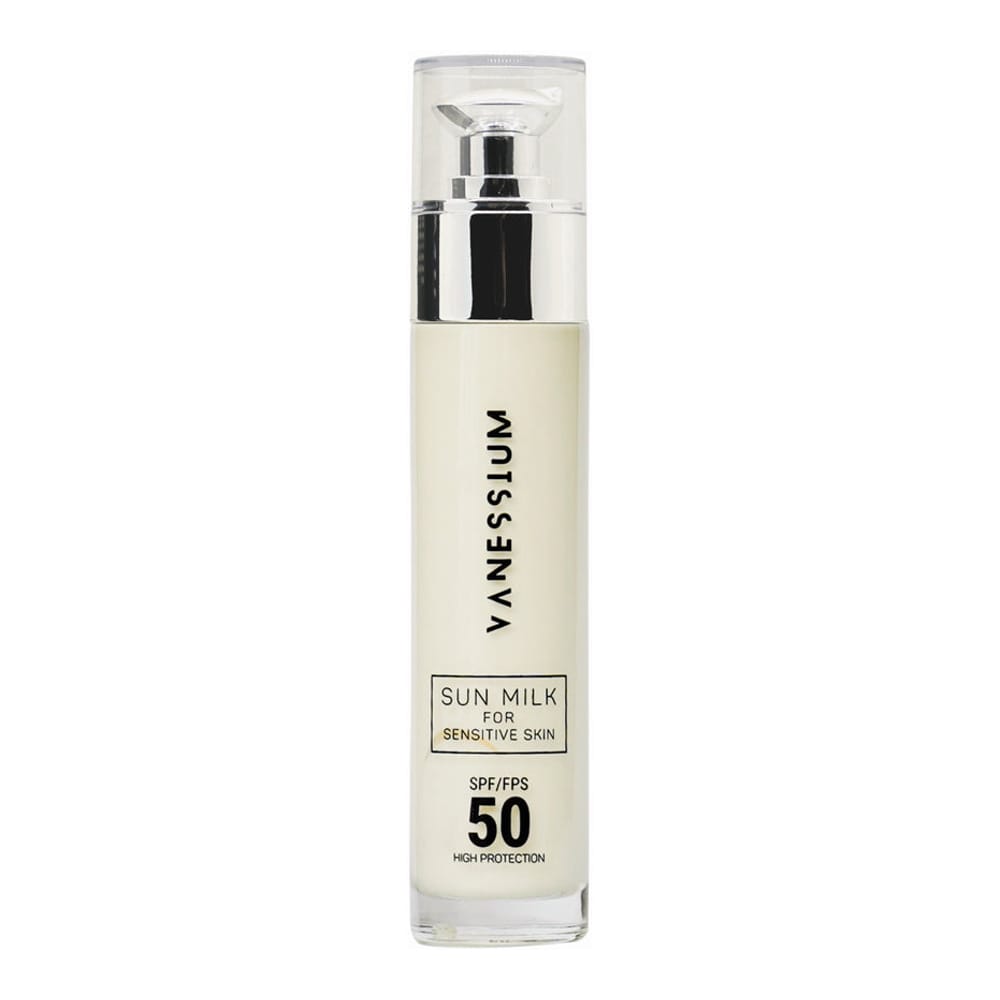 Vanessium - Lait solaire 'SPF50' - Peaux sensibles, Tous types de peau, 50 ml