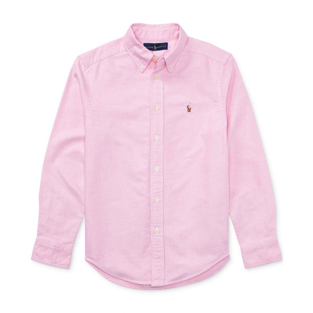 Polo ralph lauren - 'Embroidered Pony Logo Cotton Oxford Shirt' pour Grands garçons