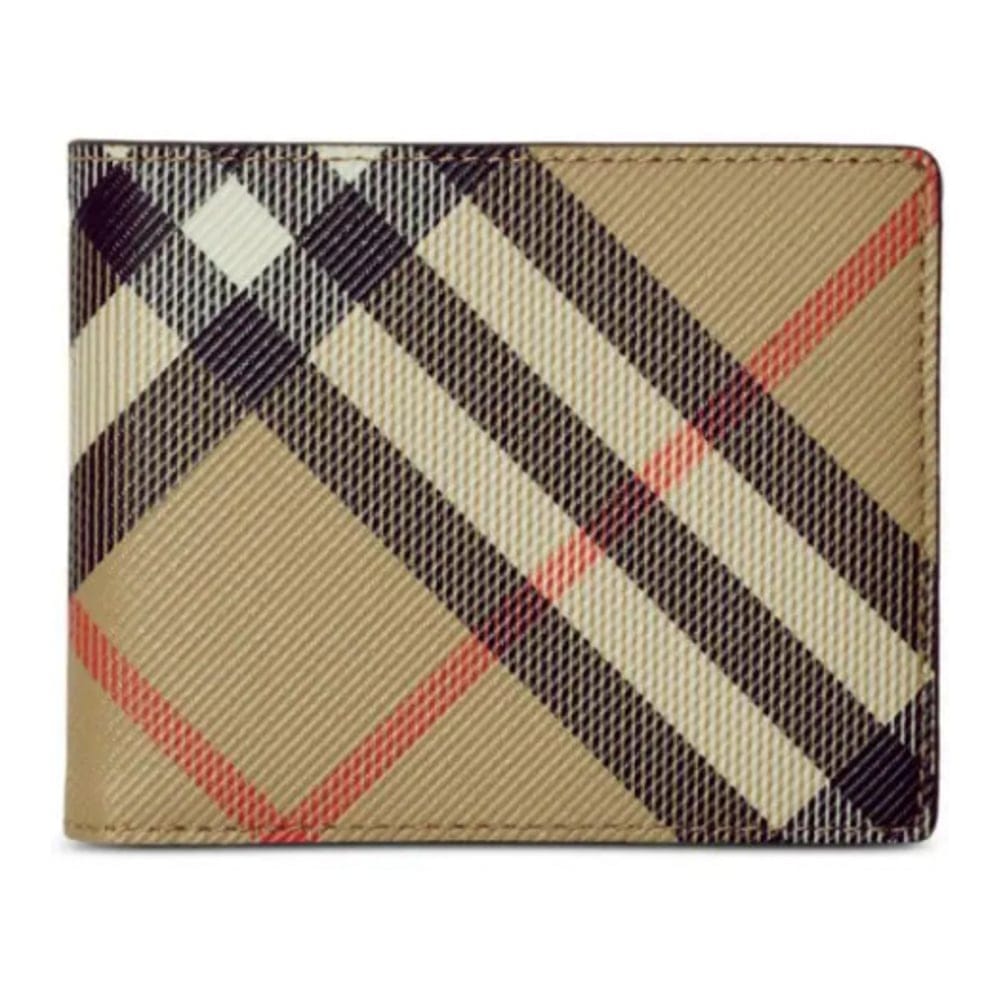 Burberry - Portefeuille 'Check-Print Bi-Fold' pour Hommes