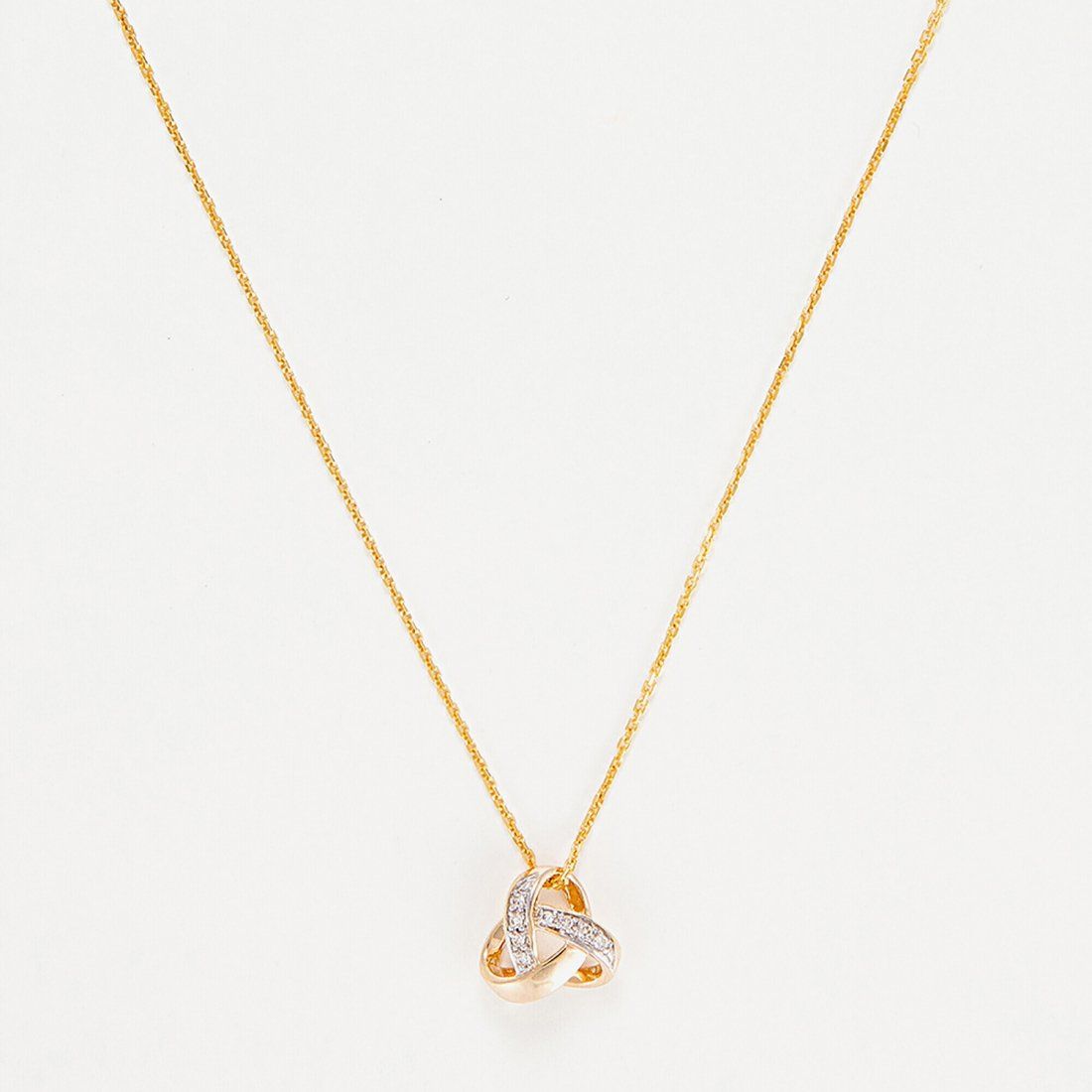 Atelier du diamant - Pendentif sur chaine 'Noeud Elegance' pour Femmes