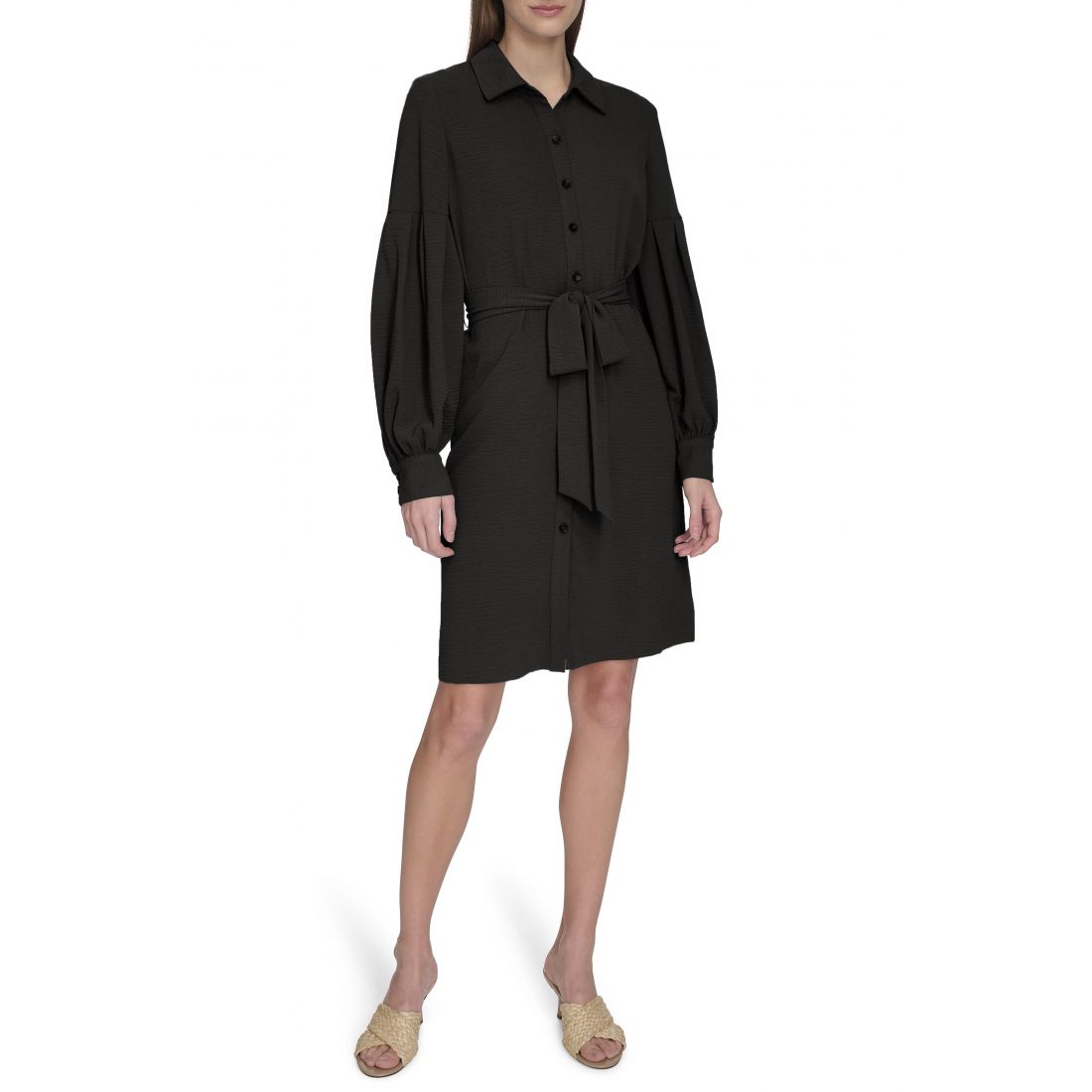 Calvin klein - Robe chemise 'Long Sleeve Gauze' pour Femmes