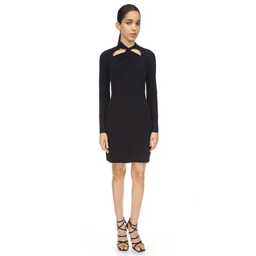 Michael michael kors - 'Twist Neck Fitted Dress' pour Femmes