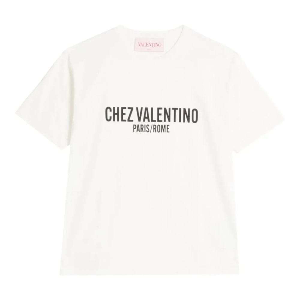 Valentino - T-shirt 'Chez Valentino-Print' pour Hommes