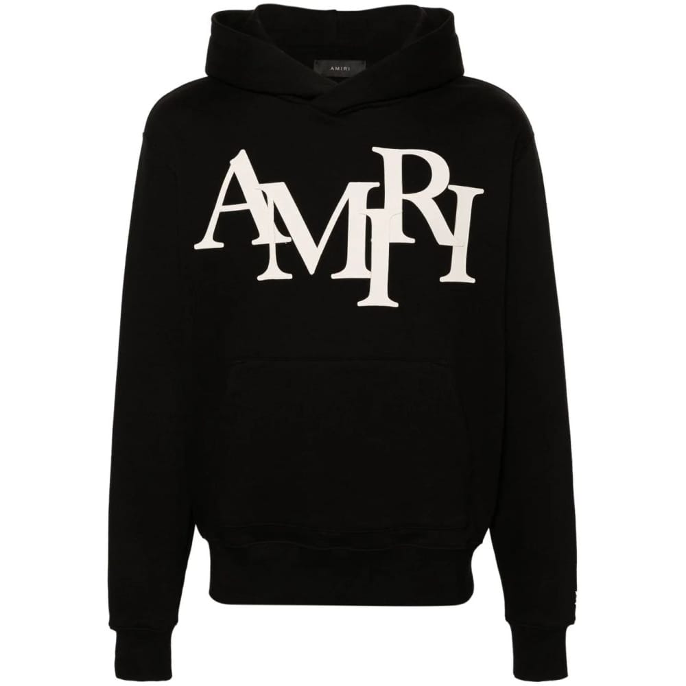Amiri - Sweatshirt à capuche  'Staggered Logo-Appliqué' pour Hommes