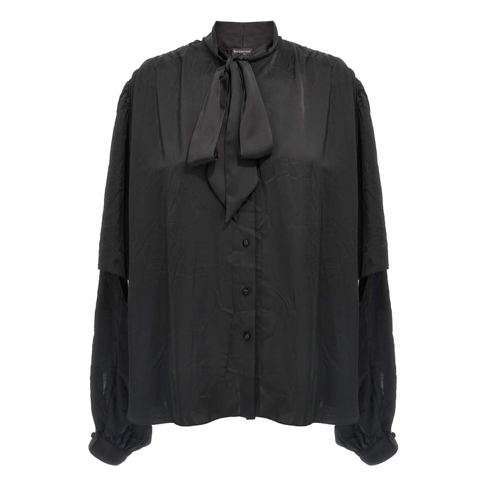 Balenciaga - Chemise 'Double Sleeve' pour Femmes