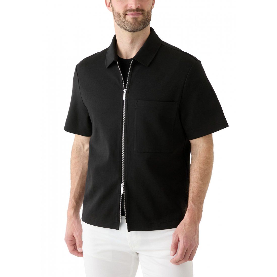 Michael kors - "Chemise à manches courtes 'Double Zip Collared' pour Hommes"
