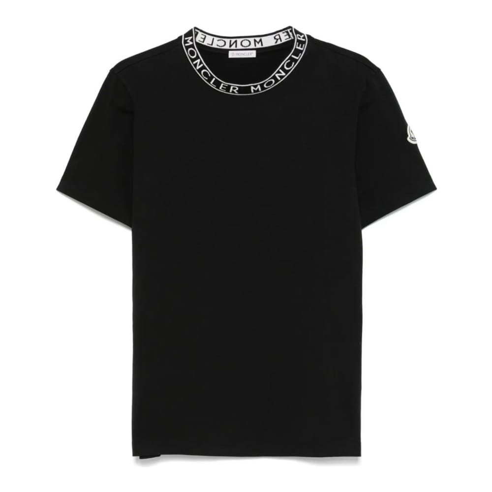 Moncler - T-shirt 'Logo-Trim' pour Hommes