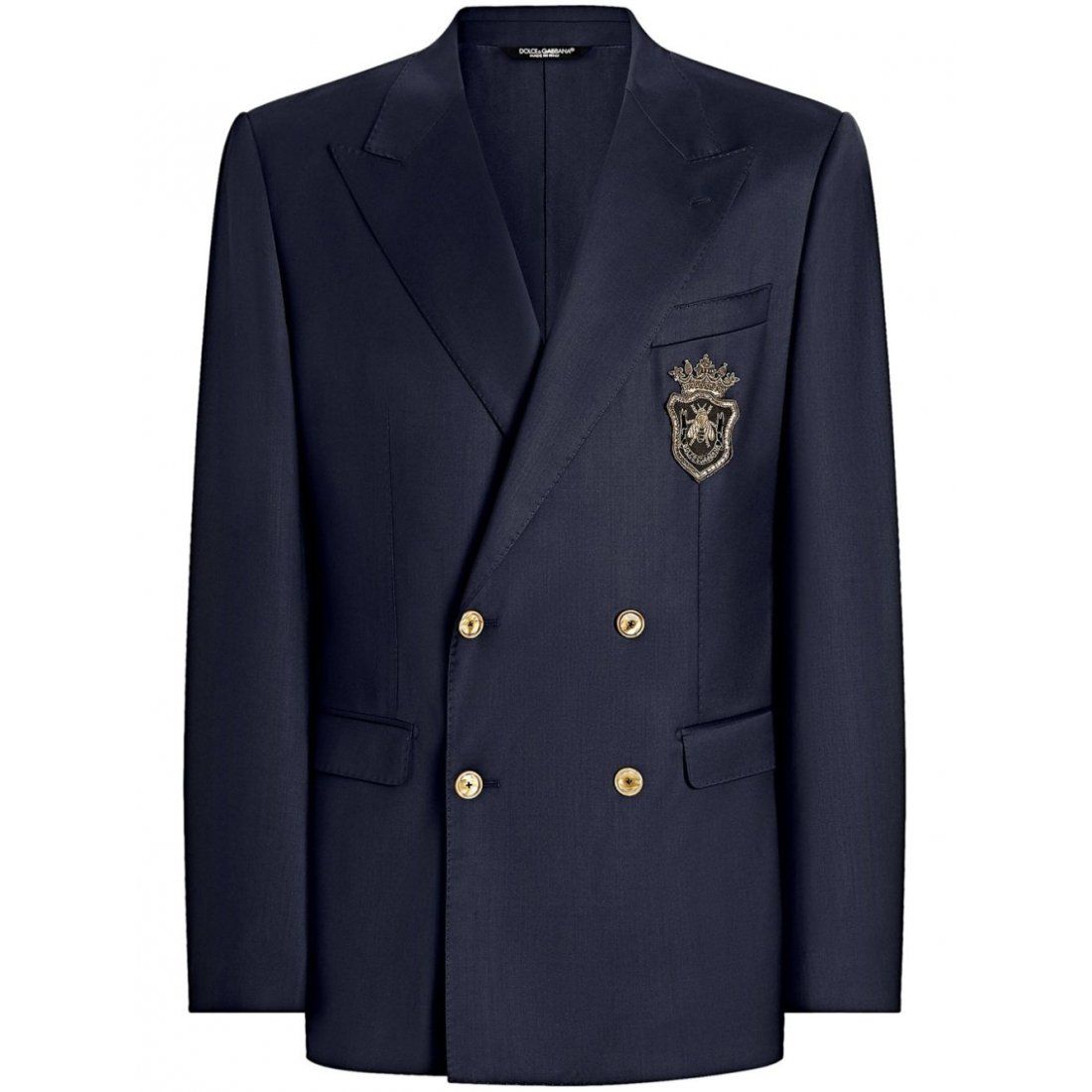 Dolce&gabbana - Blazer 'Logo-Appliqué' pour Hommes