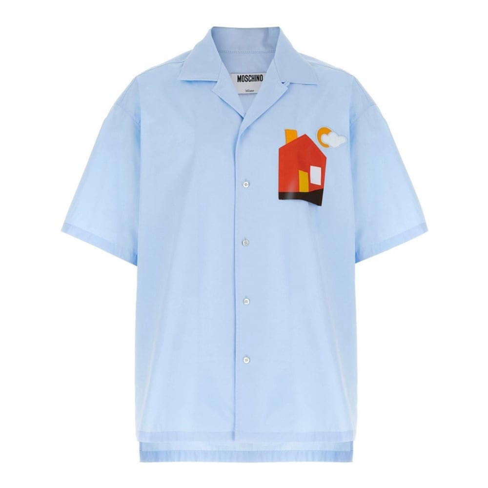 Moschino - Chemise à manches courtes 'Patch' pour Hommes