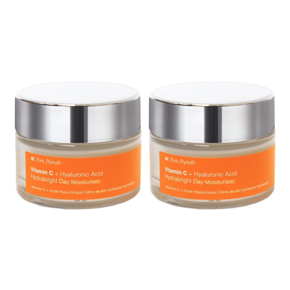 Dr. eve_ryouth - Crème de jour 'Vitamin C & Hyaluronic Acid Hydrabright' - 50 ml, 2 Pièces