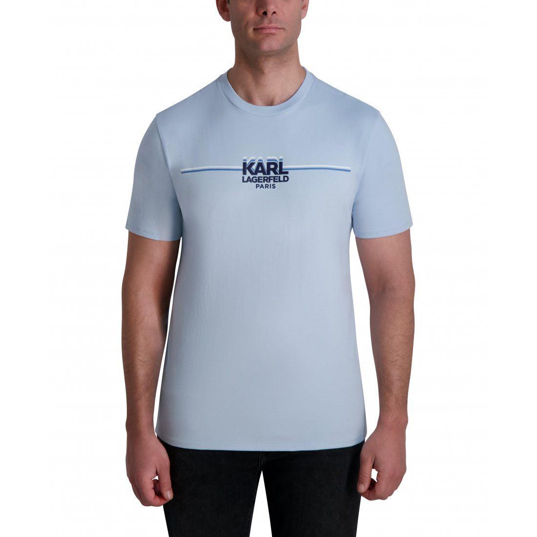 Karl lagerfeld paris - T-shirt 'Layered Logo Tee' pour Hommes