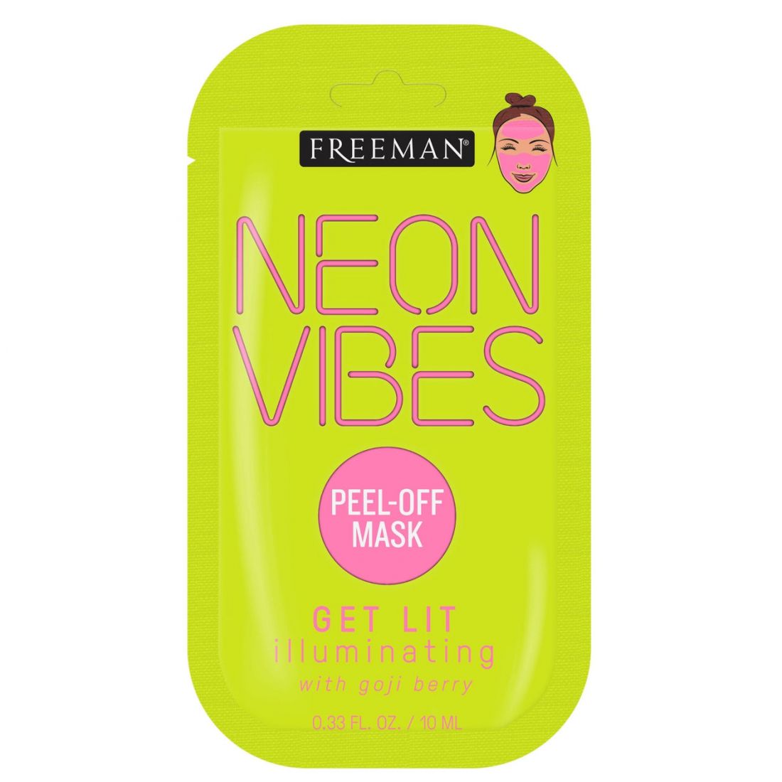Freeman - Masque Peel-off 'Neon Vibes Get Lit' - 10 ml