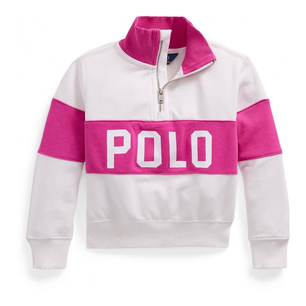 Ralph lauren kids - "Pull 'Logo French Terry 1/4-Zip' pour Petites filles"