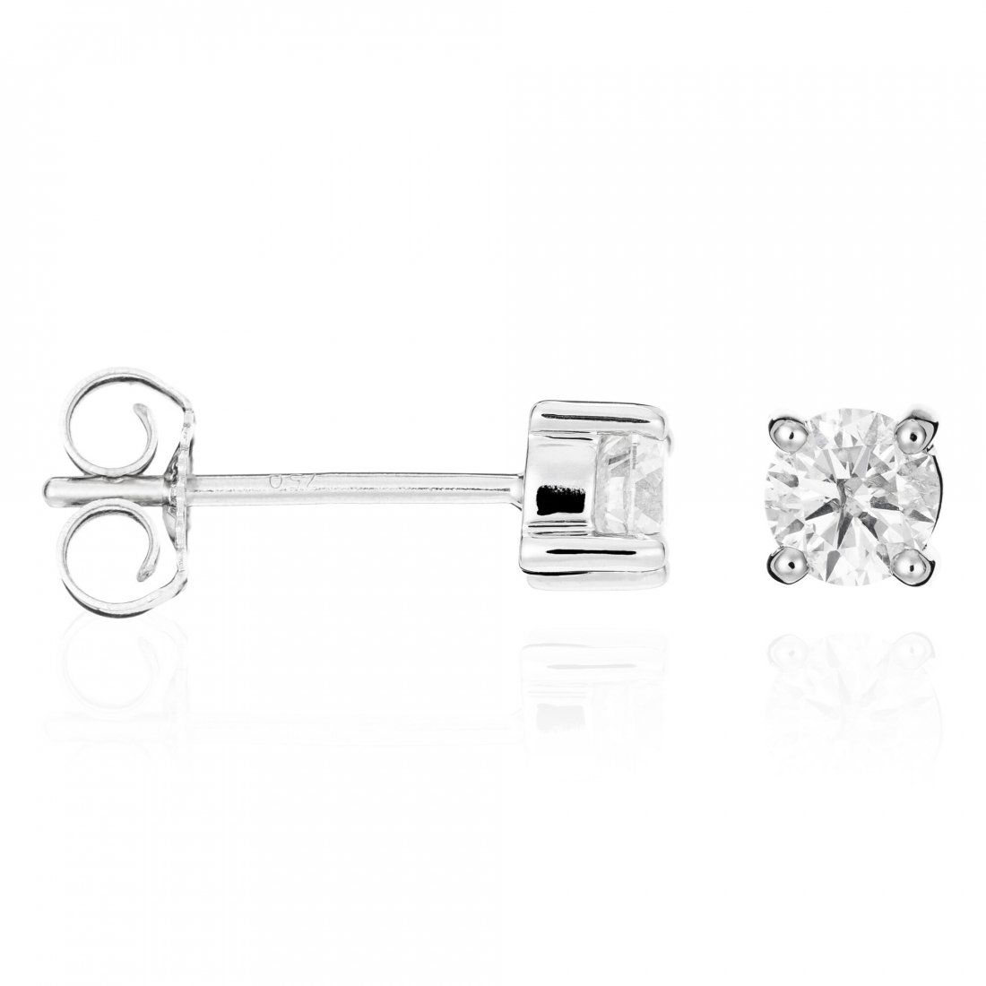 Paris vendôme - Boucles d'oreilles 'Single Diamond' pour Femmes