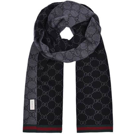 Gucci - Écharpe en laine 'Monogram'