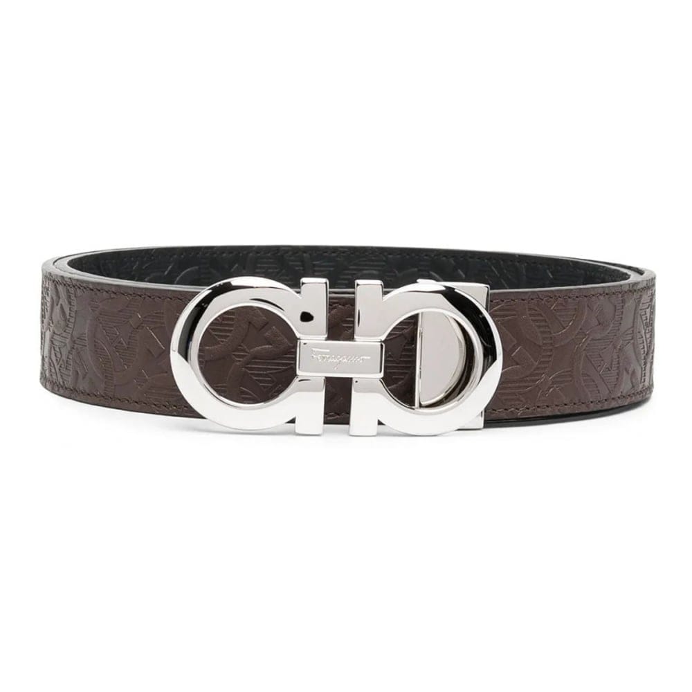 Ferragamo - Ceinture 'Logo-Plaque' pour Hommes